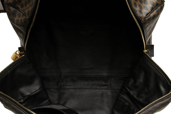 セリーヌ マカダム柄 ブラウン 茶 PVC レザー ボストンバッグ レディース CELINE 中古