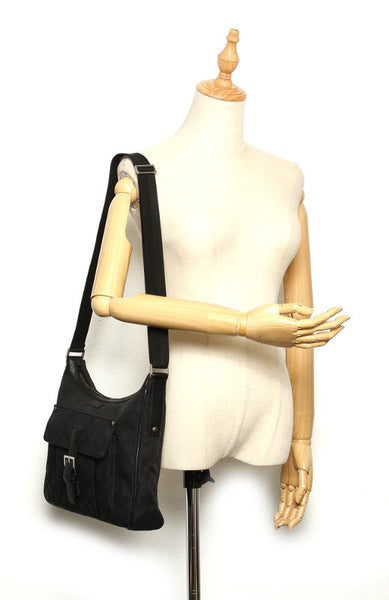 グッチ GGキャンバス 114272  ブラック 黒 キャンバス 肩掛け ショルダーバッグ レディース GUCCI 中古