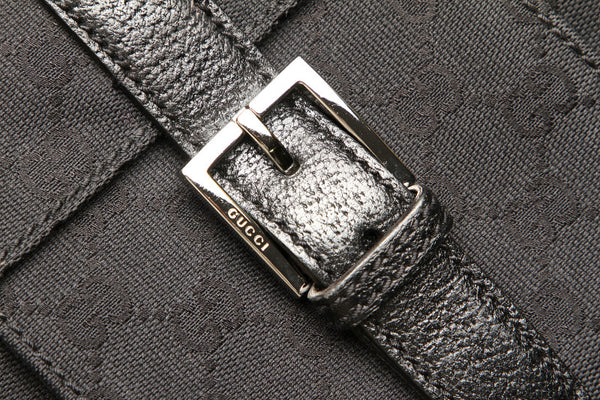 グッチ GGキャンバス 114272  ブラック 黒 キャンバス 肩掛け ショルダーバッグ レディース GUCCI 中古