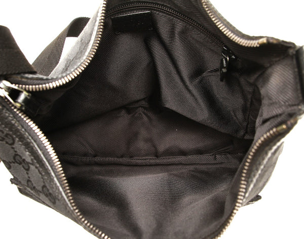 グッチ GGキャンバス 114272  ブラック 黒 キャンバス 肩掛け ショルダーバッグ レディース GUCCI 中古