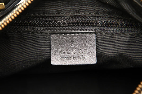 グッチ GGキャンバス 92706 ブラック 黒 キャンバス レザー ショルダーバッグ レディース GUCCI 中古