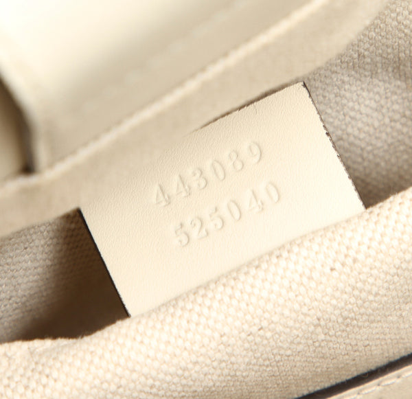 グッチ GGマーモント 443089 ホワイト レザー ショルダーバッグ レディース GUCCI 中古