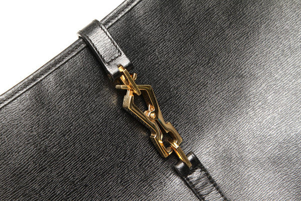 グッチ バンブー 001・4061 ブラック 黒 レザー ショルダーバッグ レディース GUCCI 中古