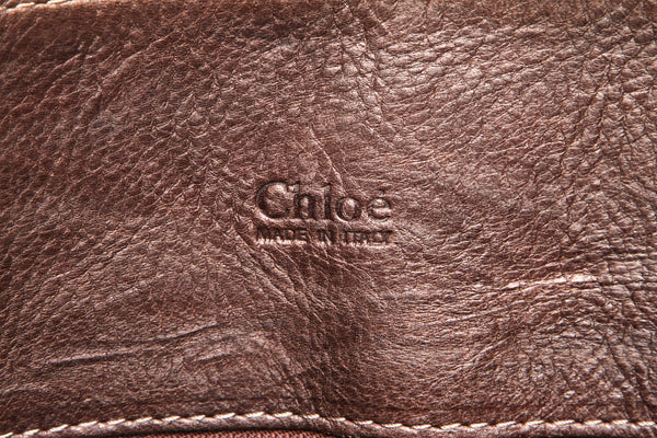 クロエ パディントン ブラウン 茶 レザー トートバッグ レディース Chloe 中古