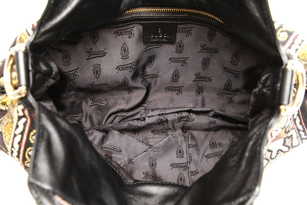 グッチ ヒステリア 203486 ピンクベージュ キャンバス ハンドバッグ ショルダーバッグ 2WAY レディース GUCCI 中古