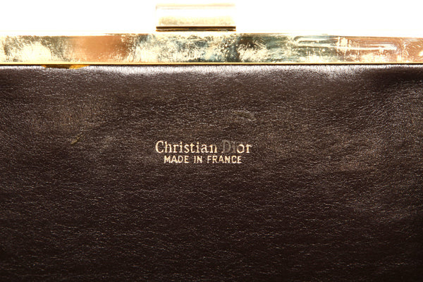 ディオール トロッター ブラウン 茶 キャンバス ポーチ レディース Dior 中古