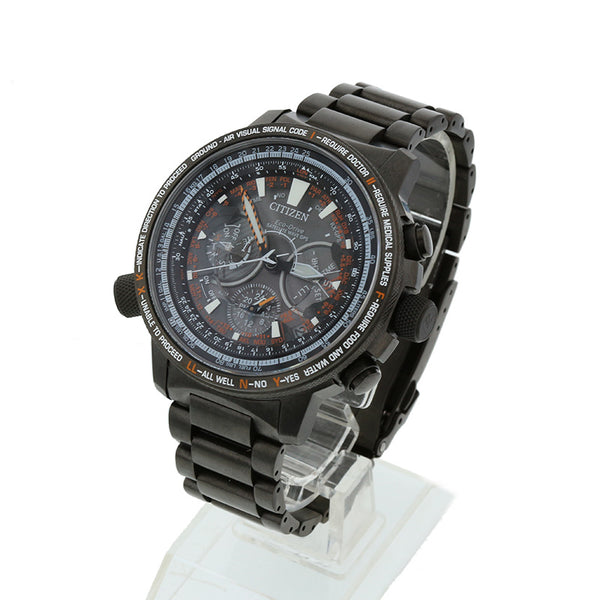 シチズン プロマスター エコドライブ 30周年記念モデル  CC7015-55E ブラック チタン 腕時計 メンズ CITIZEN 電波時計 ブラック文字盤 【中古】