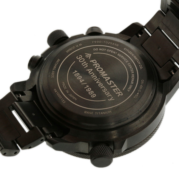 シチズン プロマスター エコドライブ 30周年記念モデル  CC7015-55E ブラック チタン 腕時計 メンズ CITIZEN 電波時計 ブラック文字盤 【中古】