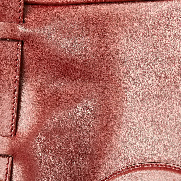 カルティエ マスト 斜め掛け ショルダーバッグ ワインレッド レザー レディース CARTIER 【中古】