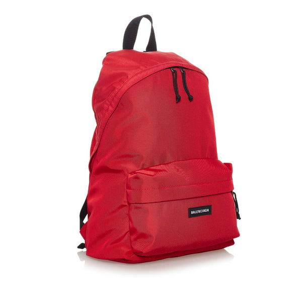 バレンシアガ エクスプローラー リュック・デイパック 503221 レッド ナイロン キャンバス メンズ BALENCIAGA 【中古】