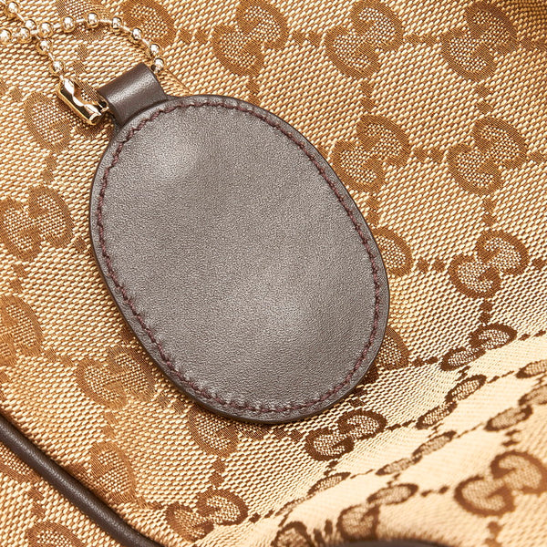 グッチ GGキャンバス スーキー トートバッグ 211944 ブラウン ベージュ キャンバス レザー レディース GUCCI 【中古】