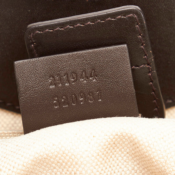 グッチ GGキャンバス スーキー トートバッグ 211944 ブラウン ベージュ キャンバス レザー レディース GUCCI 【中古】
