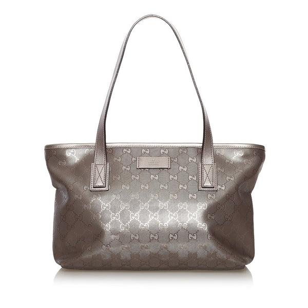 グッチ GGインプリメ トートバッグ 211138 メタリックピンク PVC レザー レディース GUCCI 【中古】