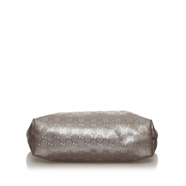 グッチ GGインプリメ トートバッグ 211138 メタリックピンク PVC レザー レディース GUCCI 【中古】