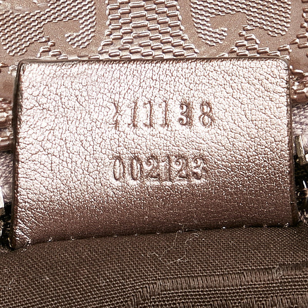 グッチ GGインプリメ トートバッグ 211138 メタリックピンク PVC レザー レディース GUCCI 【中古】