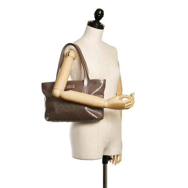 グッチ GGインプリメ トートバッグ 211138 メタリックピンク PVC レザー レディース GUCCI 【中古】