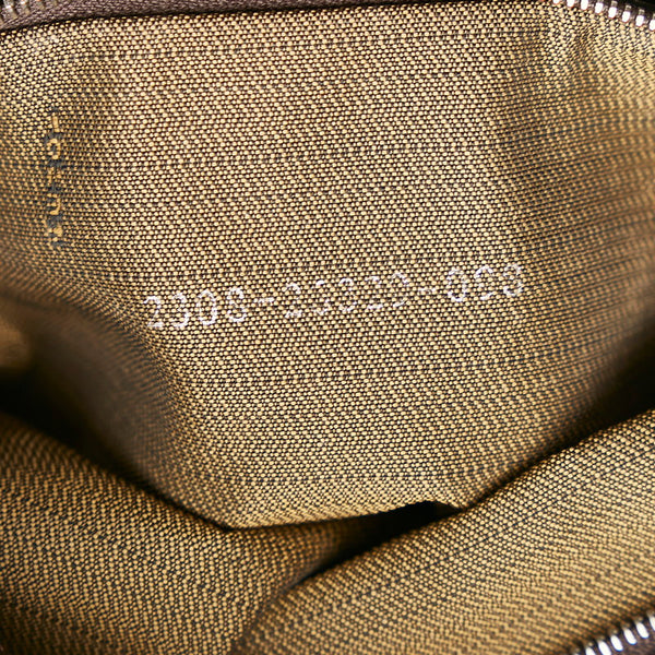 フェンディ ズッカ ハンドバッグ 26329 ブラウン キャンバス レザー レディース FENDI 【中古】
