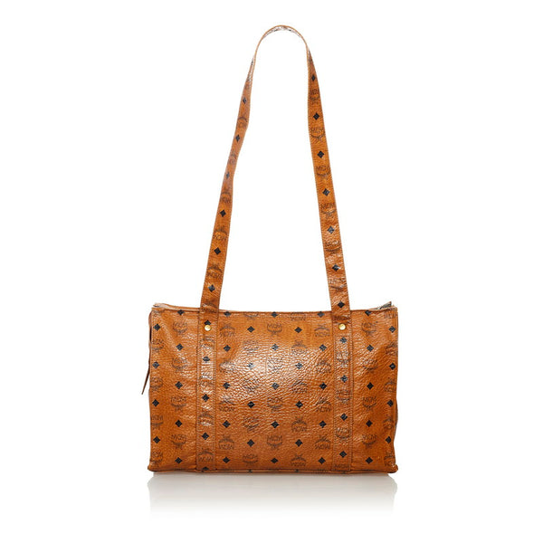 エム シー エム ヴィセトス トートバッグ ブラウン PVC レディース MCM 【中古】