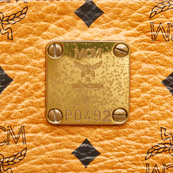 エム シー エム ヴィセトス トートバッグ ブラウン PVC レディース MCM 【中古】