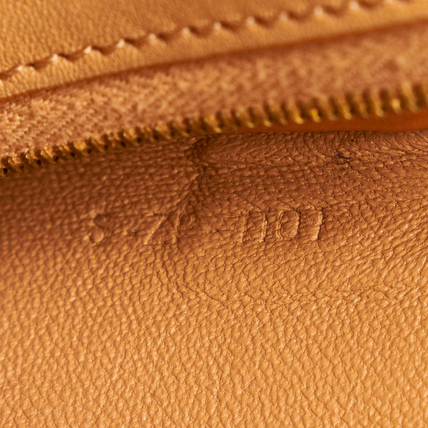 セリーヌ バイカラー クラッチバッグ ブラウン ブラック レザー レディース CELINE 【中古】