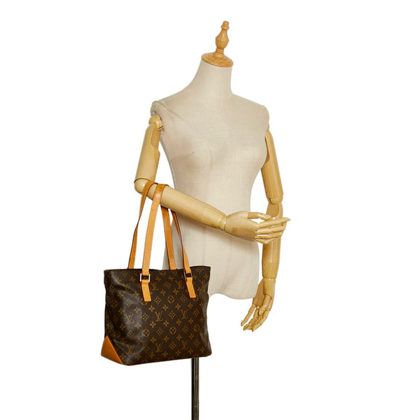 ルイ ヴィトン モノグラム カバピアノ トートバッグ M51148 ブラウン PVC レザー レディース LOUIS VUITTON 【中古】