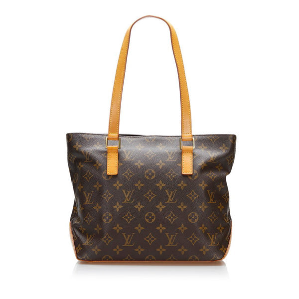 ルイ ヴィトン モノグラム カバピアノ トートバッグ M51148 ブラウン PVC レザー レディース LOUIS VUITTON 【中古】