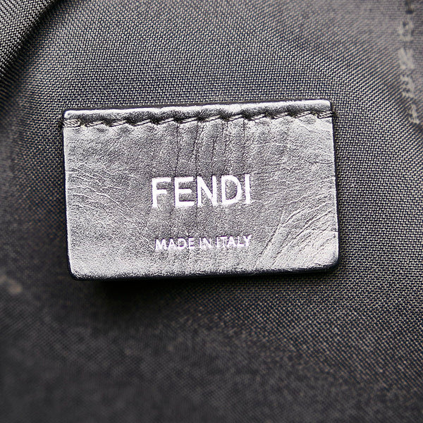フェンディ モンスター トートバッグ 7VA245 ブラック ナイロン レザー メンズ FENDI 【中古】