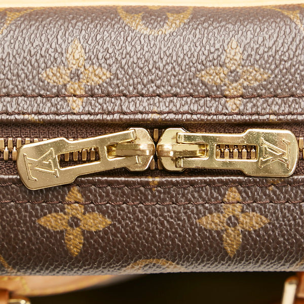 ルイ ヴィトン モノグラム ドーヴィル ハンドバッグ M47270 ブラウン PVC レザー レディース LOUIS VUITTON 【中古】