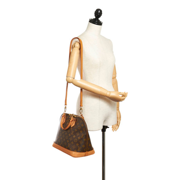ルイ ヴィトン モノグラム アルマ ハンドバッグ M51130 ブラウン PVC レザー レディース LOUIS VUITTON 【中古】