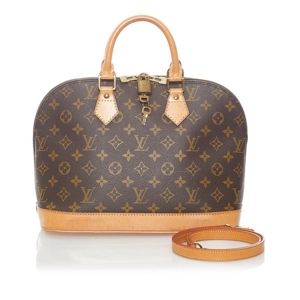 ルイ ヴィトン モノグラム アルマ ハンドバッグ M51130 ブラウン PVC レザー レディース LOUIS VUITTON 【中古】