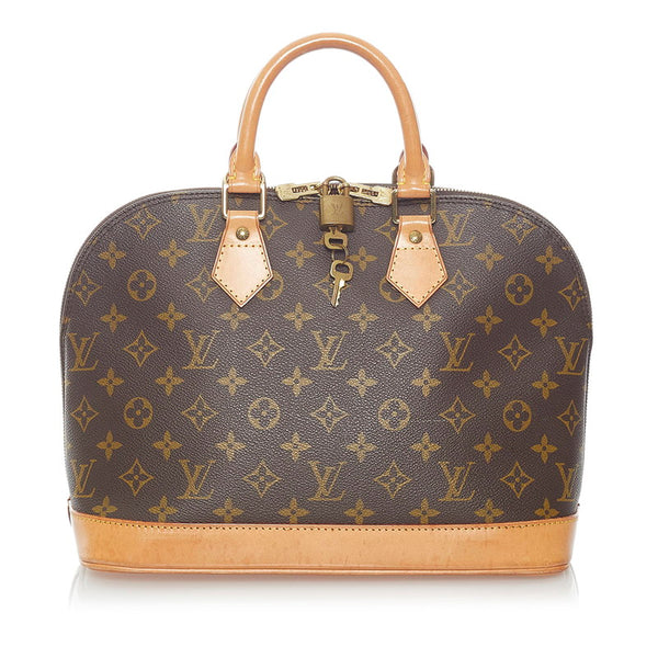 ルイ ヴィトン モノグラム アルマ ハンドバッグ M51130 ブラウン PVC レザー レディース LOUIS VUITTON 【中古】