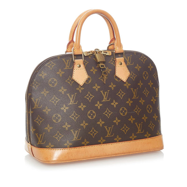 ルイ ヴィトン モノグラム アルマ ハンドバッグ M51130 ブラウン PVC レザー レディース LOUIS VUITTON 【中古】