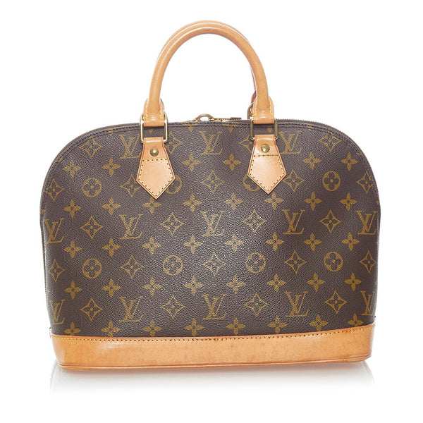 ルイ ヴィトン モノグラム アルマ ハンドバッグ M51130 ブラウン PVC レザー レディース LOUIS VUITTON 【中古】