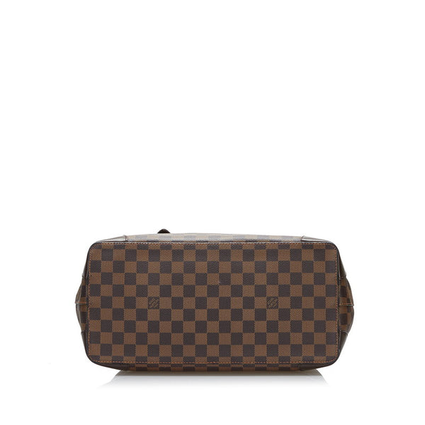 ルイ ヴィトン ダミエ ハムステッドMM ハンドバッグ トートバッグ N51204 ブラウン PVC レザー レディース LOUIS VUITTON 【中古】
