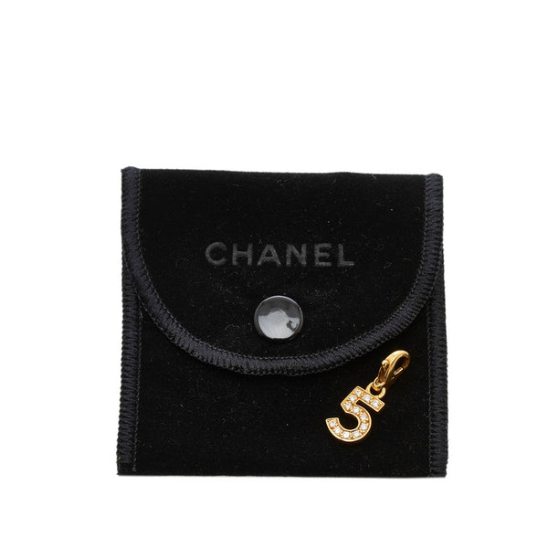 シャネル No.5 ダイヤモンド チャーム K18YG イエローゴールド レディース CHANEL 【中古】