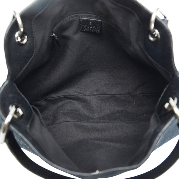 グッチ GGキャンバス ハンドバッグ トートバッグ 121023 ブラック キャンバス レザー レディース GUCCI 【中古】