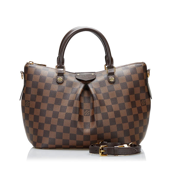 ルイ ヴィトン ダミエ シエナPM ハンドバッグ ショルダーバッグ 2WAY N41545 ブラウン PVC レザー レディース LOUIS VUITTON 【中古】