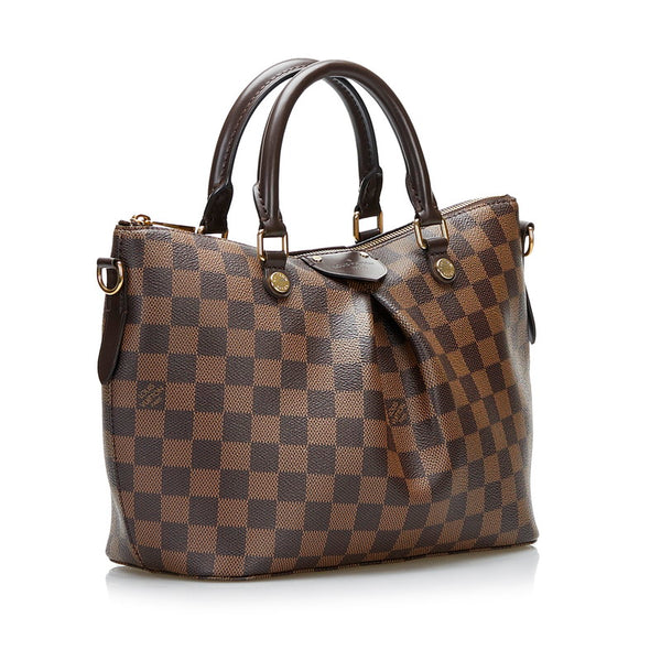 ルイ ヴィトン ダミエ シエナPM ハンドバッグ ショルダーバッグ 2WAY N41545 ブラウン PVC レザー レディース LOUIS VUITTON 【中古】