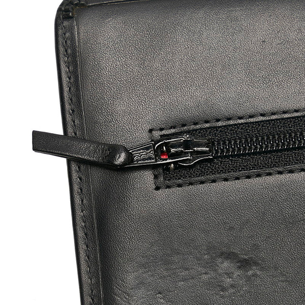 シャネル カンボンライン チェーン ショルダーバッグ ウォレットチェーン ブラック レザー エナメル レディース CHANEL 【中古】