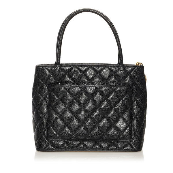 シャネル 復刻トート ココマーク トートバッグ ブラック ゴールド ラムスキン レディース CHANEL 【中古】