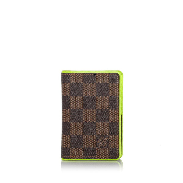 ルイ ヴィトン ダミエ  オーガナイザー ドゥ ポッシュオ N63157 ジョーヌ  PVC カードケース メンズ LOUIS VUITTON 【中古】
