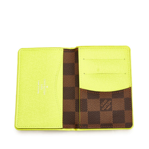 ルイ ヴィトン ダミエ  オーガナイザー ドゥ ポッシュオ N63157 ジョーヌ  PVC カードケース メンズ LOUIS VUITTON 【中古】