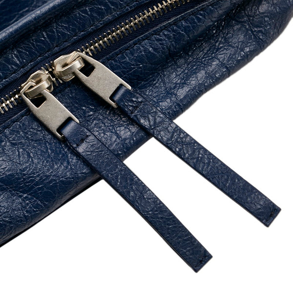 バレンシアガ クラシック スタッズ ボディバッグ 542013 ネイビー レザー メンズ BALENCIAGA 【中古】