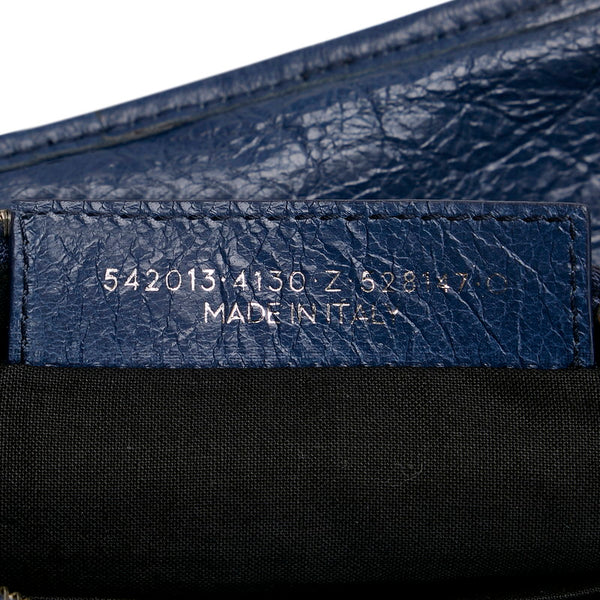 バレンシアガ クラシック スタッズ ボディバッグ 542013 ネイビー レザー メンズ BALENCIAGA 【中古】