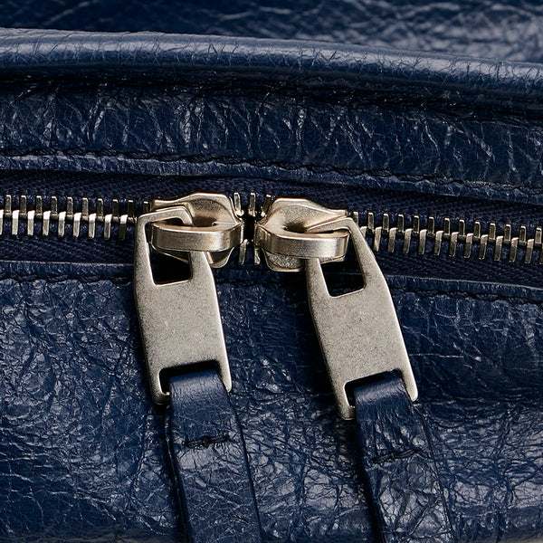バレンシアガ クラシック スタッズ ボディバッグ 542013 ネイビー レザー メンズ BALENCIAGA 【中古】