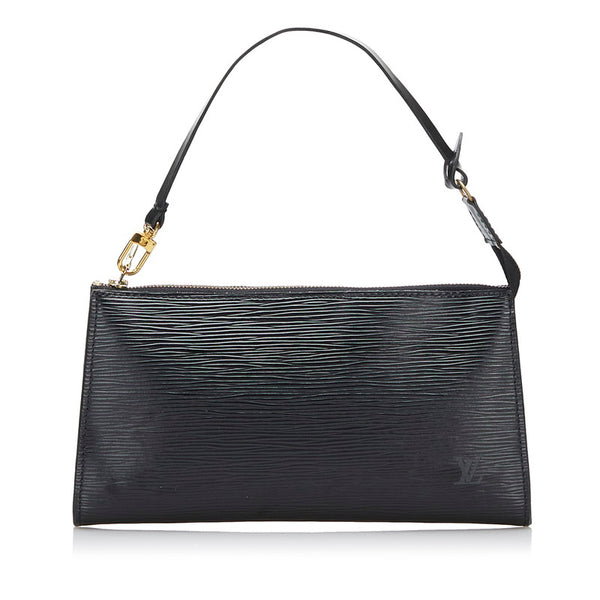 ルイ ヴィトン エピ ポシェット アクセソワール ノワール ポーチ M52982 ブラック レザー レディース LOUIS VUITTON 【中古】