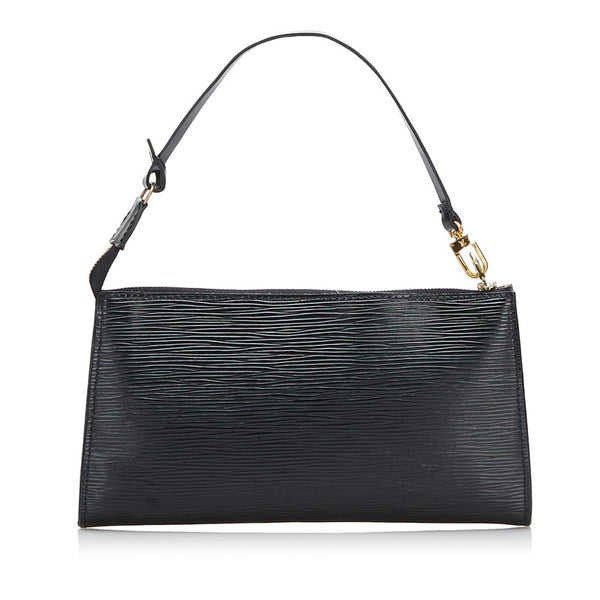 ルイ ヴィトン エピ ポシェット アクセソワール ノワール ポーチ M52982 ブラック レザー レディース LOUIS VUITTON 【中古】