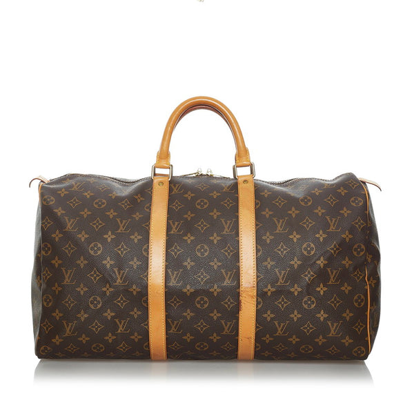 ルイ ヴィトン モノグラム キーポル50 ボストンバッグ トラベルバッグ Ｍ41426 ブラウン PVC レザー レディース LOUIS VUITTON 【中古】