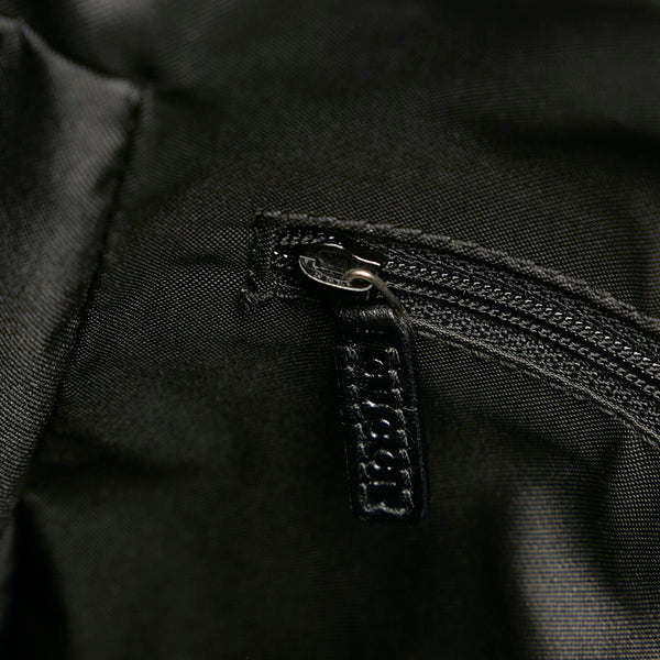 グッチ GGキャンパス ショルダーバッグ 0013766 ブラック キャンバス レザー レディース GUCCI 【中古】