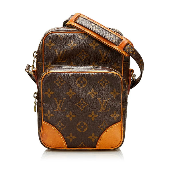 ルイ ヴィトン モノグラム アマゾン 斜め掛け ショルダーバッグ M45236 ブラウン PVC レザー レディース LOUIS VUITTON 【中古】